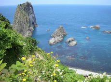 積丹方面、神威岬