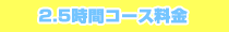 2.5時間コース料金